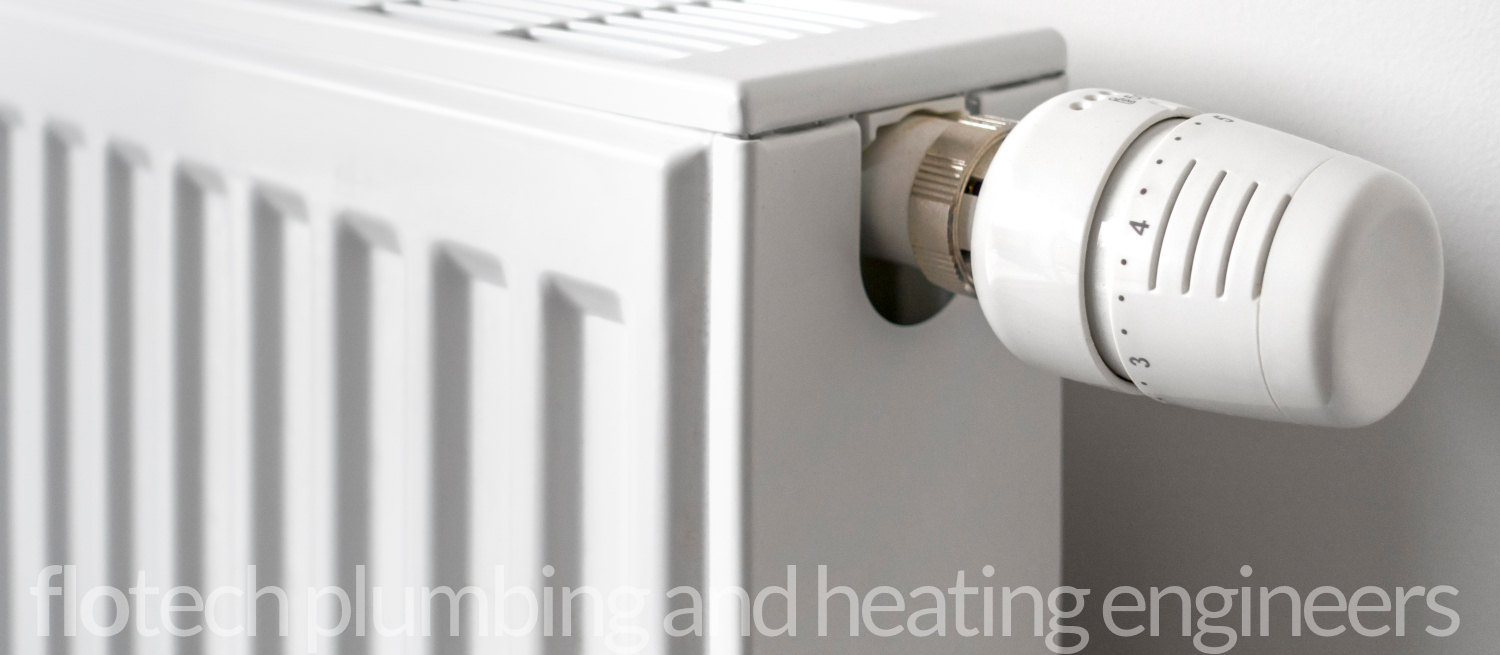 Newly fitted radiator with a thermostat valve.